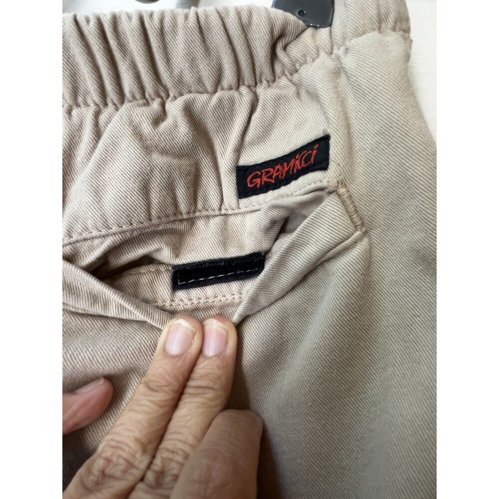 Vintage Gramicci Pants Sz S Beige Skater Hiking Climbing Bouldering Cotton USA - Picture 3 of 11